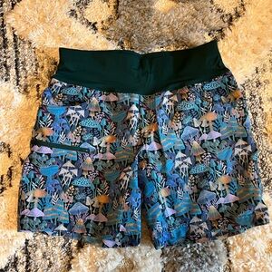 Colorful Patterned Athletic Shorts